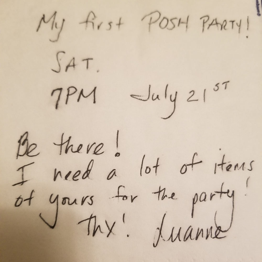 My First Posh Party. July 21 7pm - Picture 1 of 1